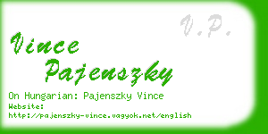 vince pajenszky business card